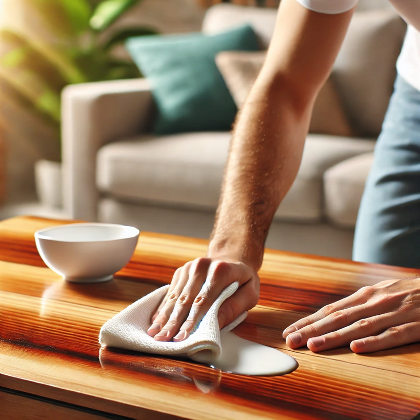 Limpieza muebles con pasta de dientes